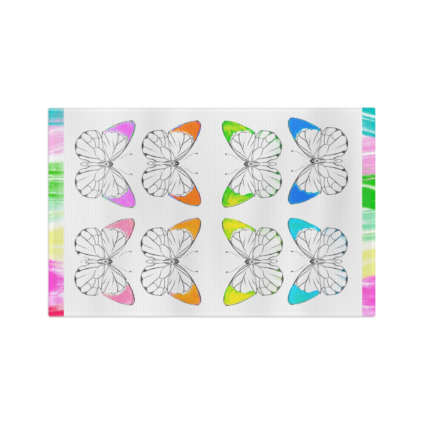 Microfiber Dish Towel Rainbow Butterfly