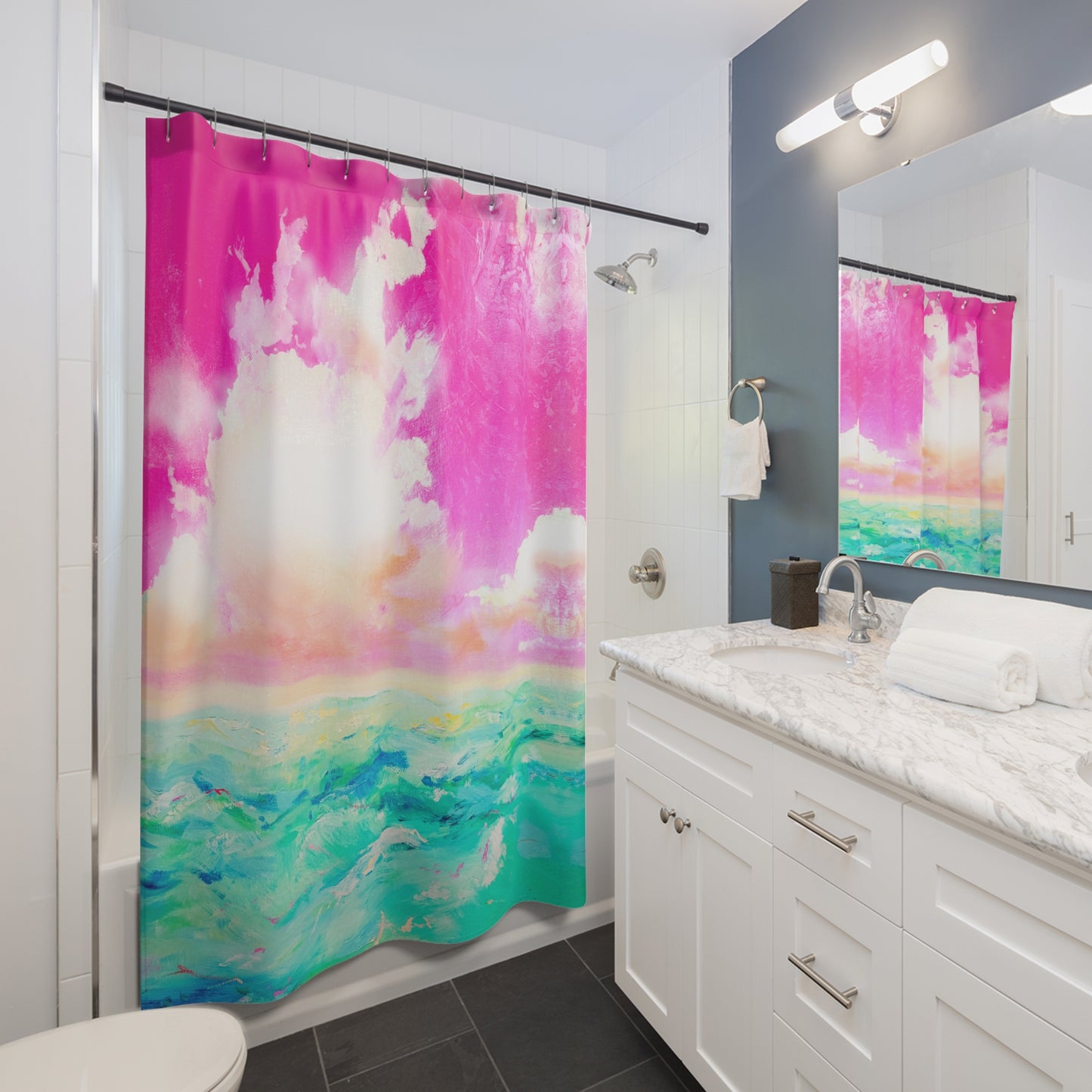 Shower Curtains Dreamy Waters