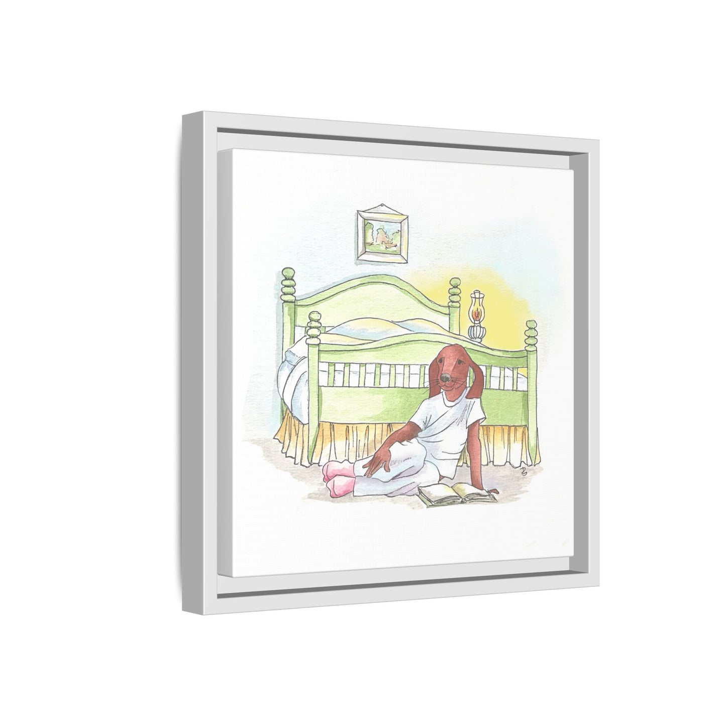 Dogi Fun Matte Canvas Framed