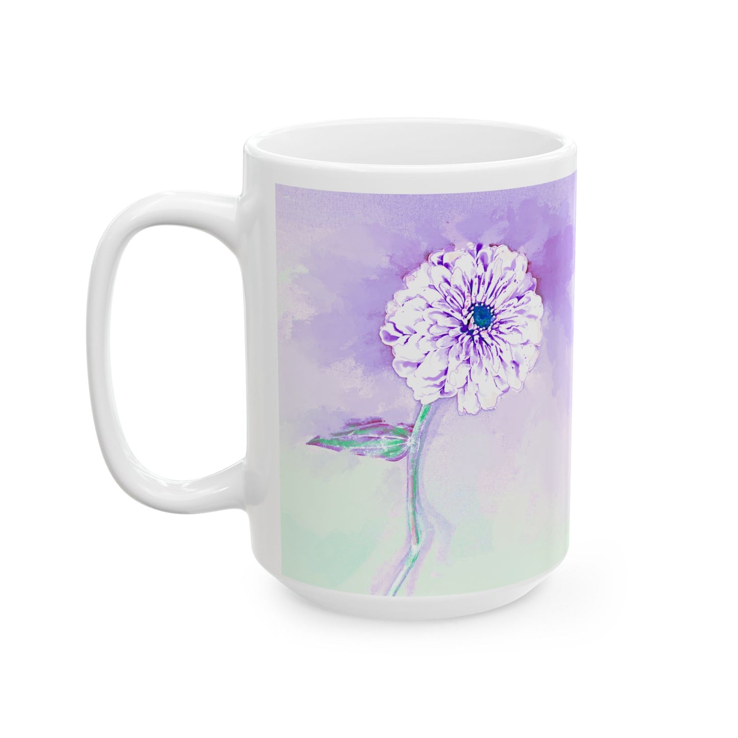 Zinnia Color Splash Mug Purple “Dare to Be Humble”