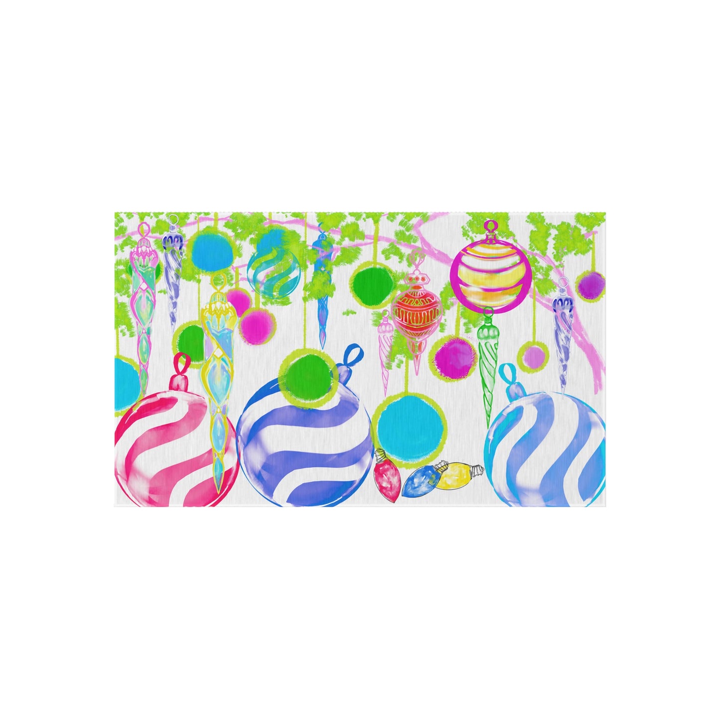 Indoor/Outdoor Rug Christmas Ornaments