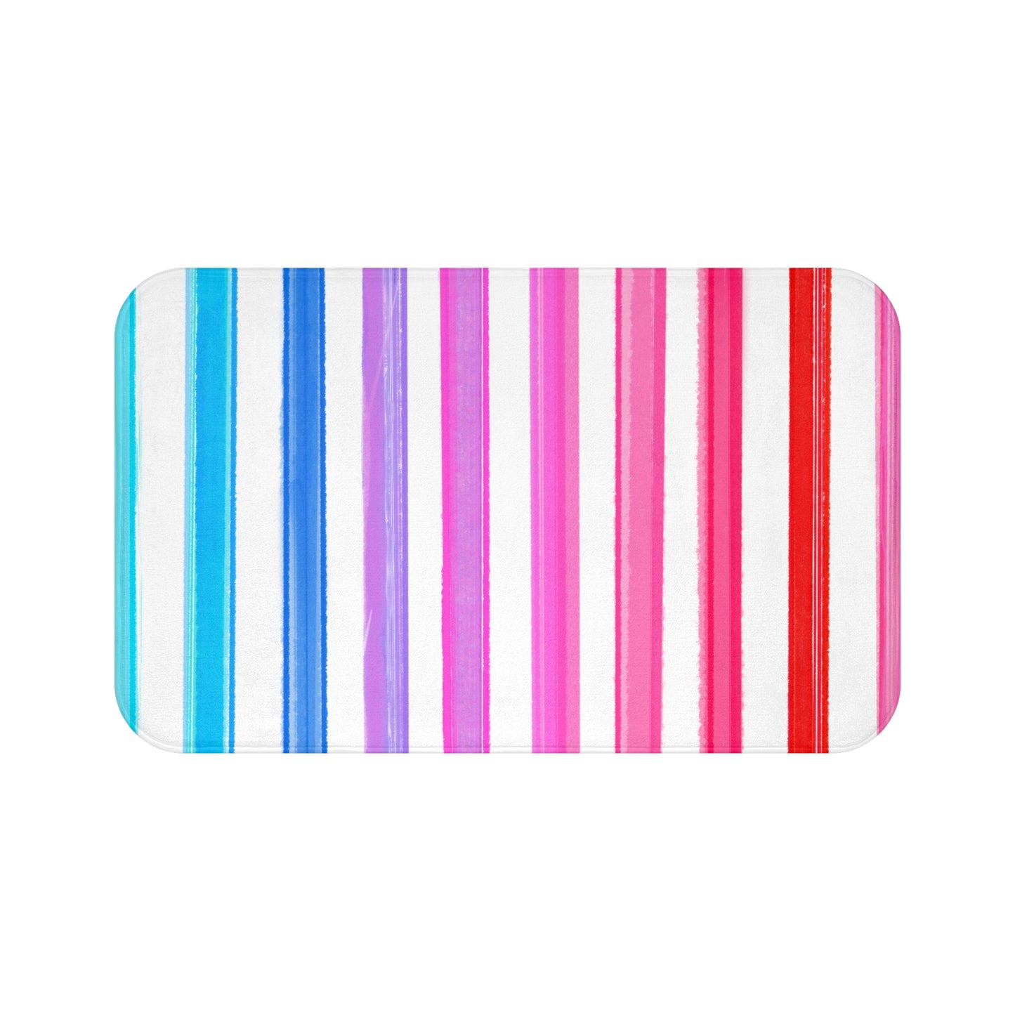 Bath Mats Watercolor Stripes
