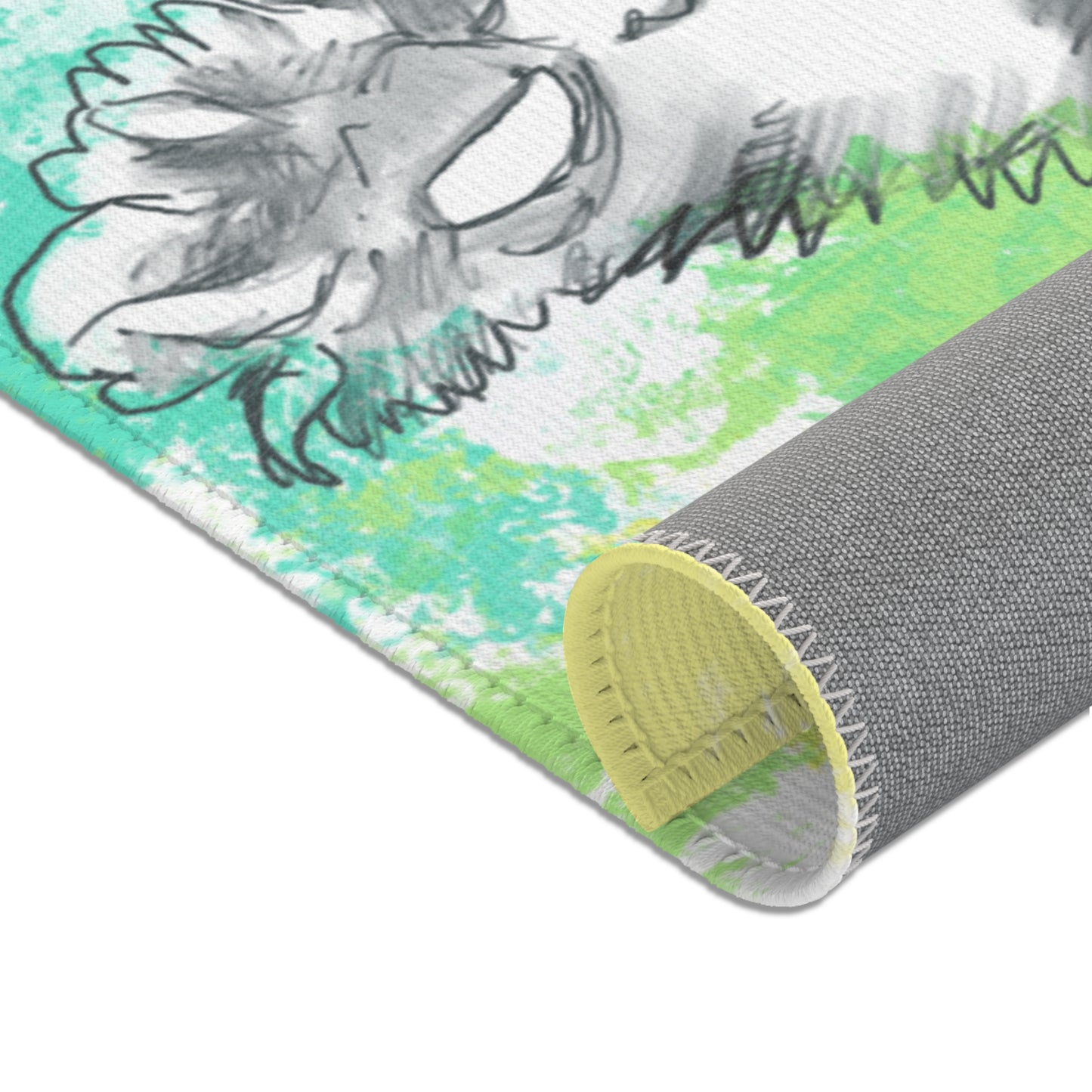 Kitty Fun Vertical Indoor Area Rugs
