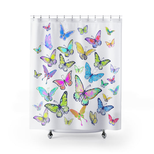 Shower Curtain Jive Butterflies