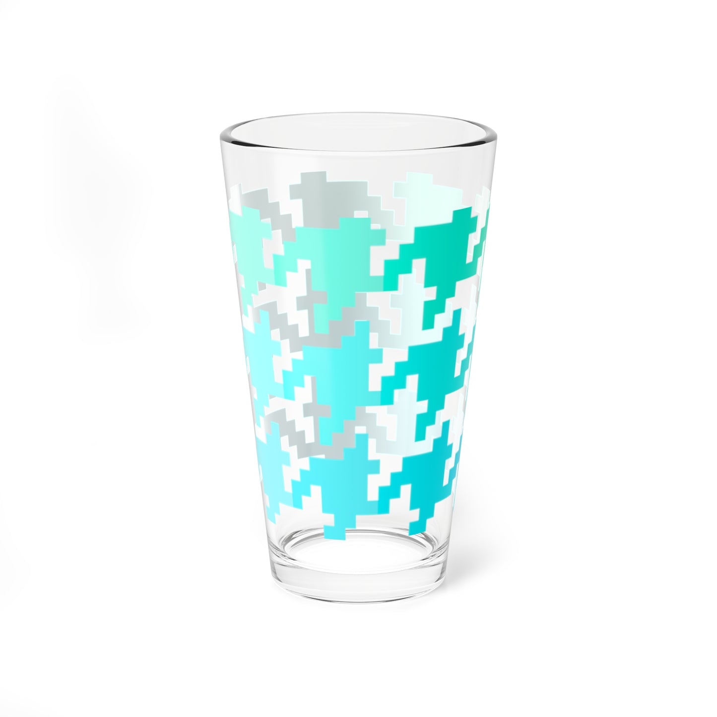 Mixing Glass, 16oz Houndstooth Fun