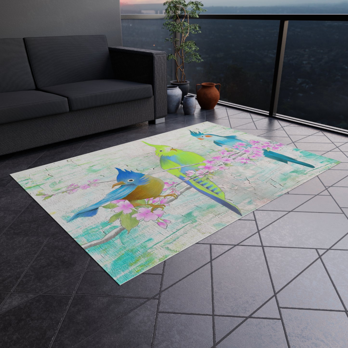 Cherry Chirp Indoor/Outdoor Rug