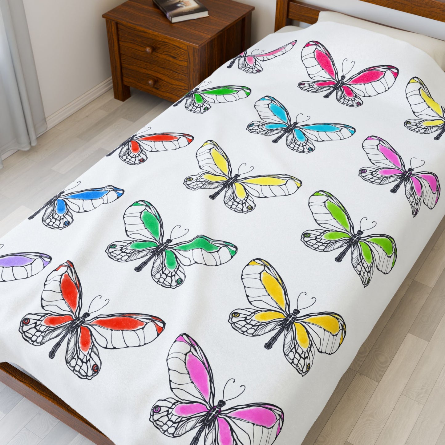 Blankets Velveteen Plush Color Kissed Wings