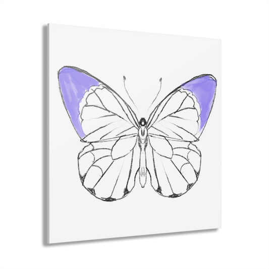 Wall Art Chroma Acrylic Prints (French Cleat Hanging) lavender