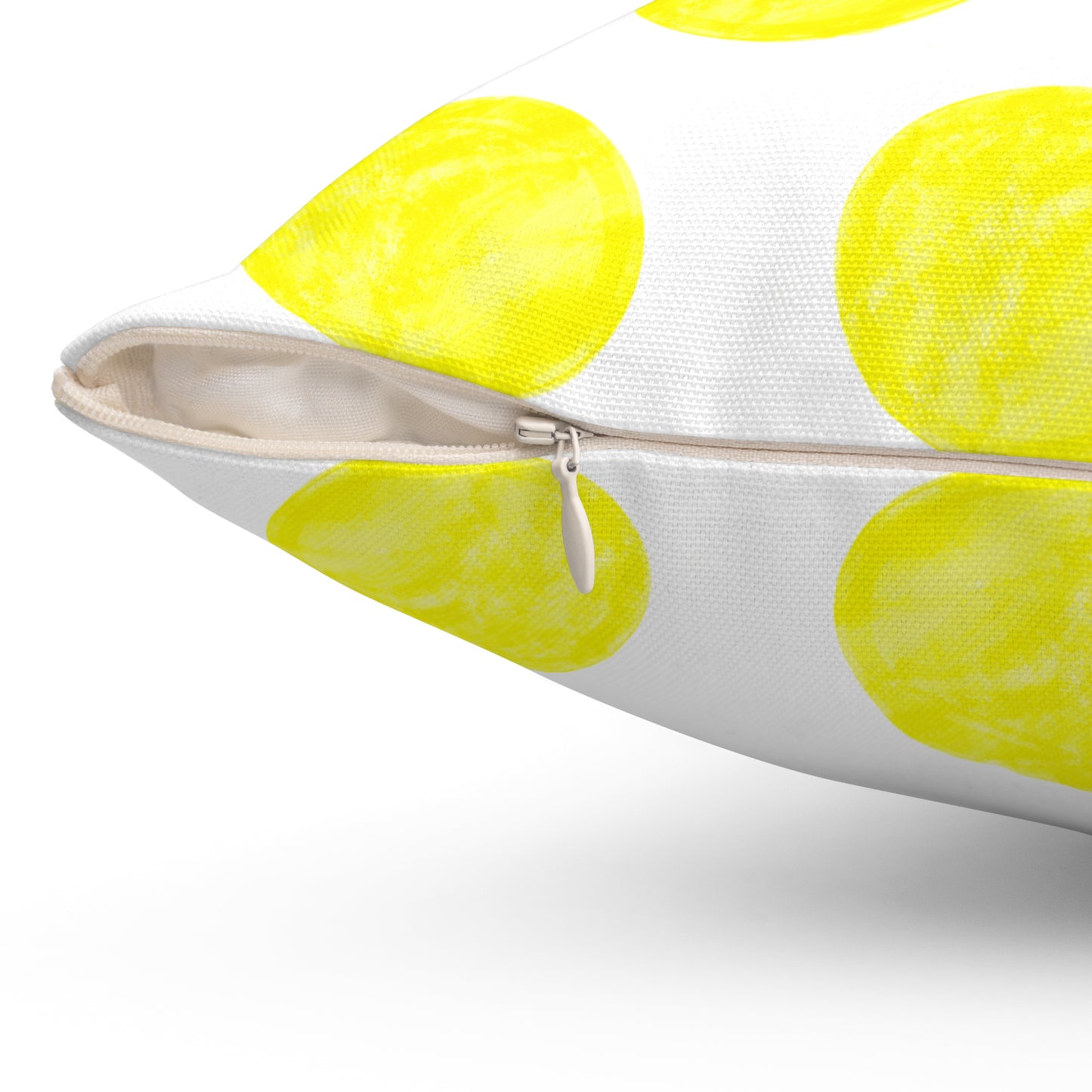 Polka Dot Joy Polyester Square Pillow “Soli Deo Gloria…”