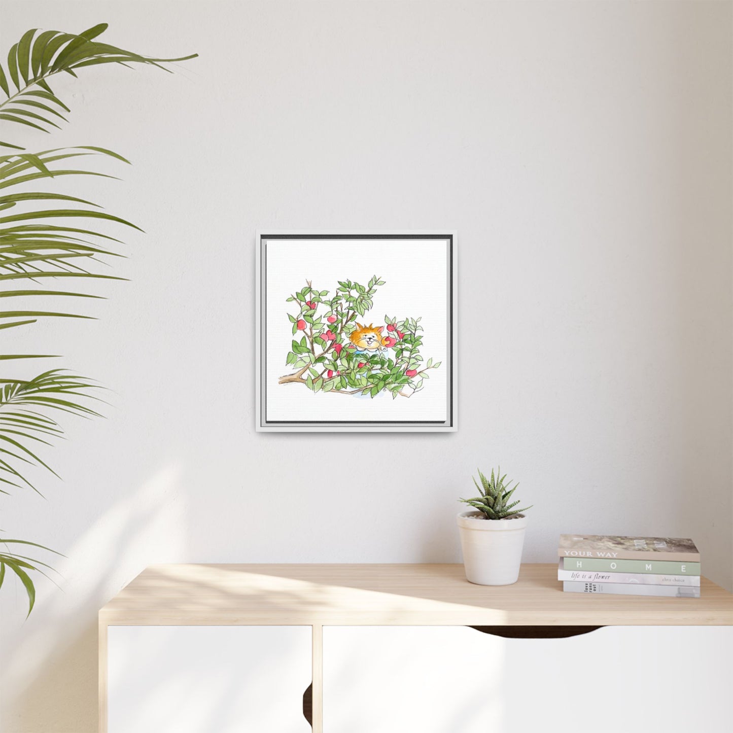 Kitty Fun Matte Canvas Framed