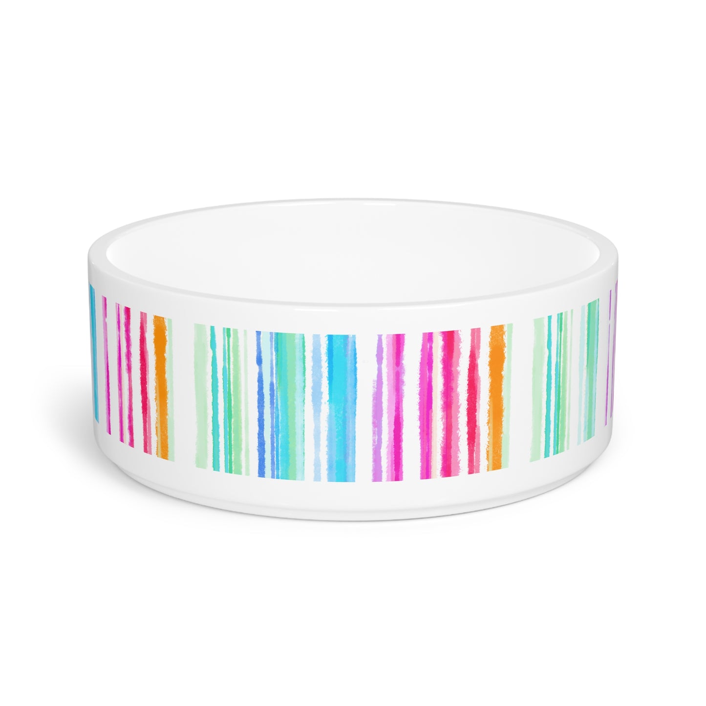 Pet Bowls Watercolor Stripes