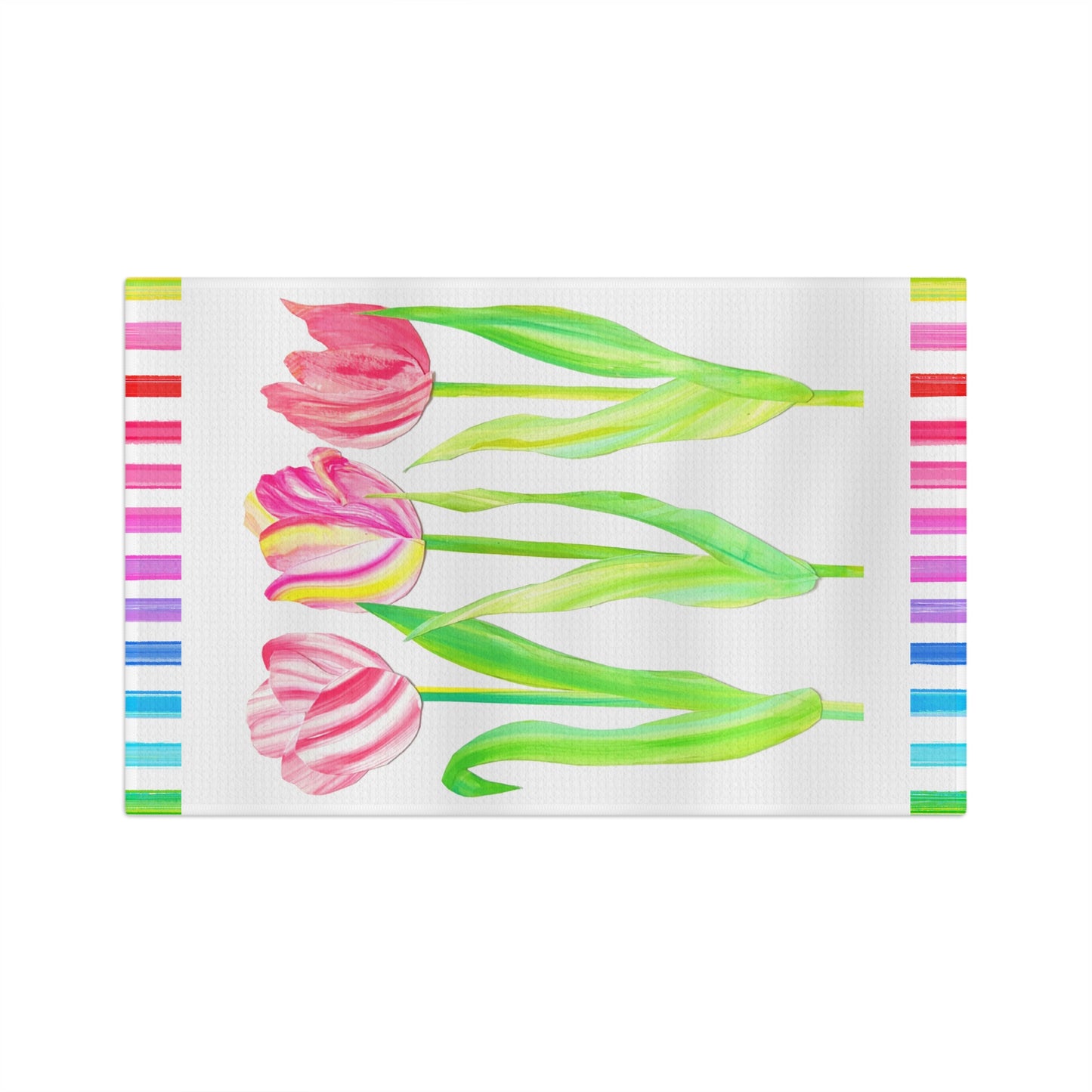Vibrant Tulip Microfiber Tea Towel