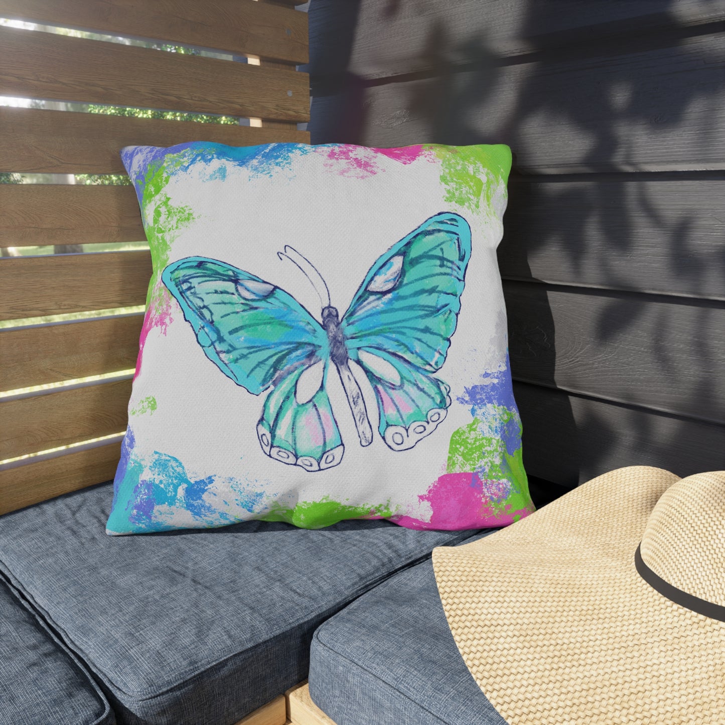 Swing Outdoor Pillow Gratitude gives birth to Joy