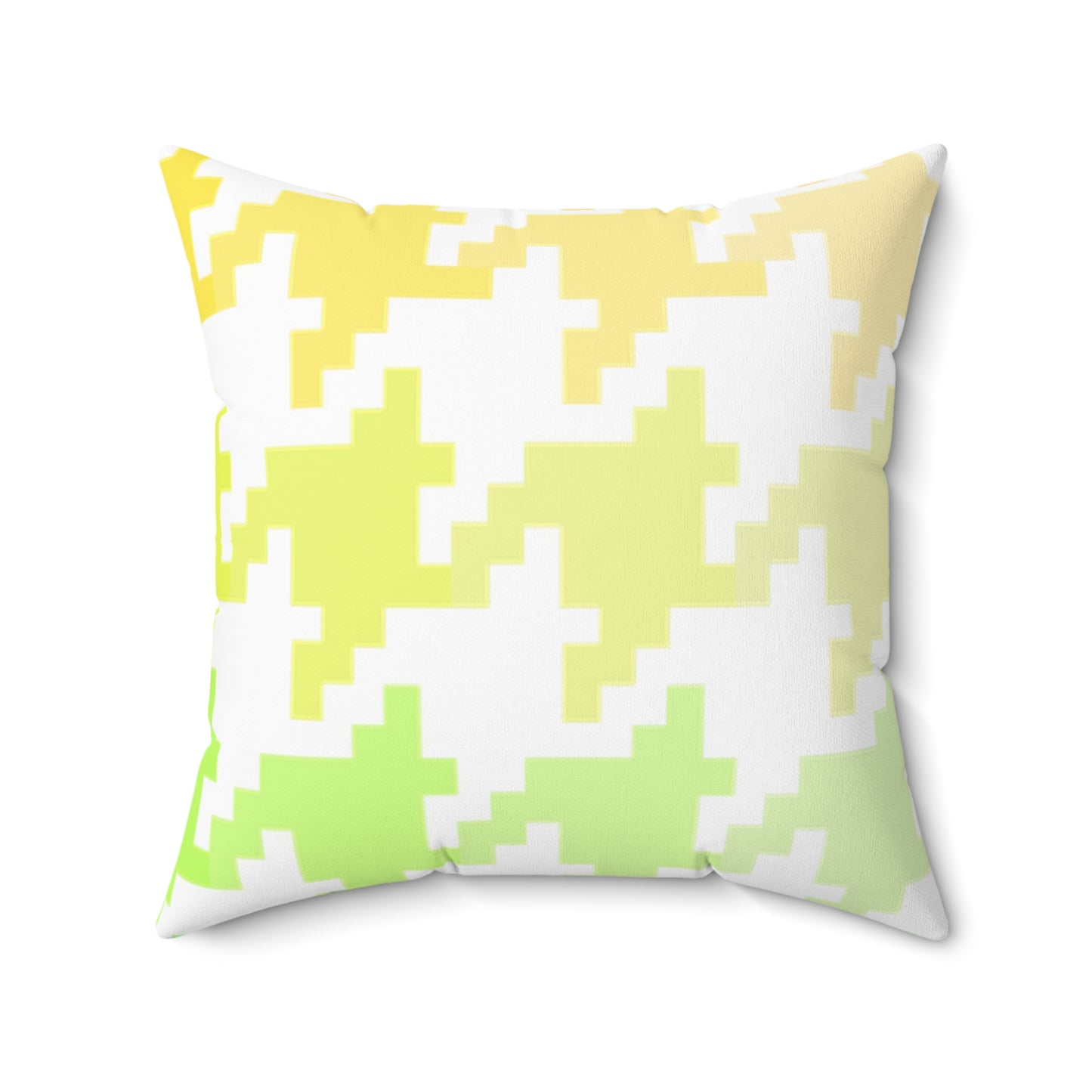 Hounds Tooth Fun Pillow Yellow/Green