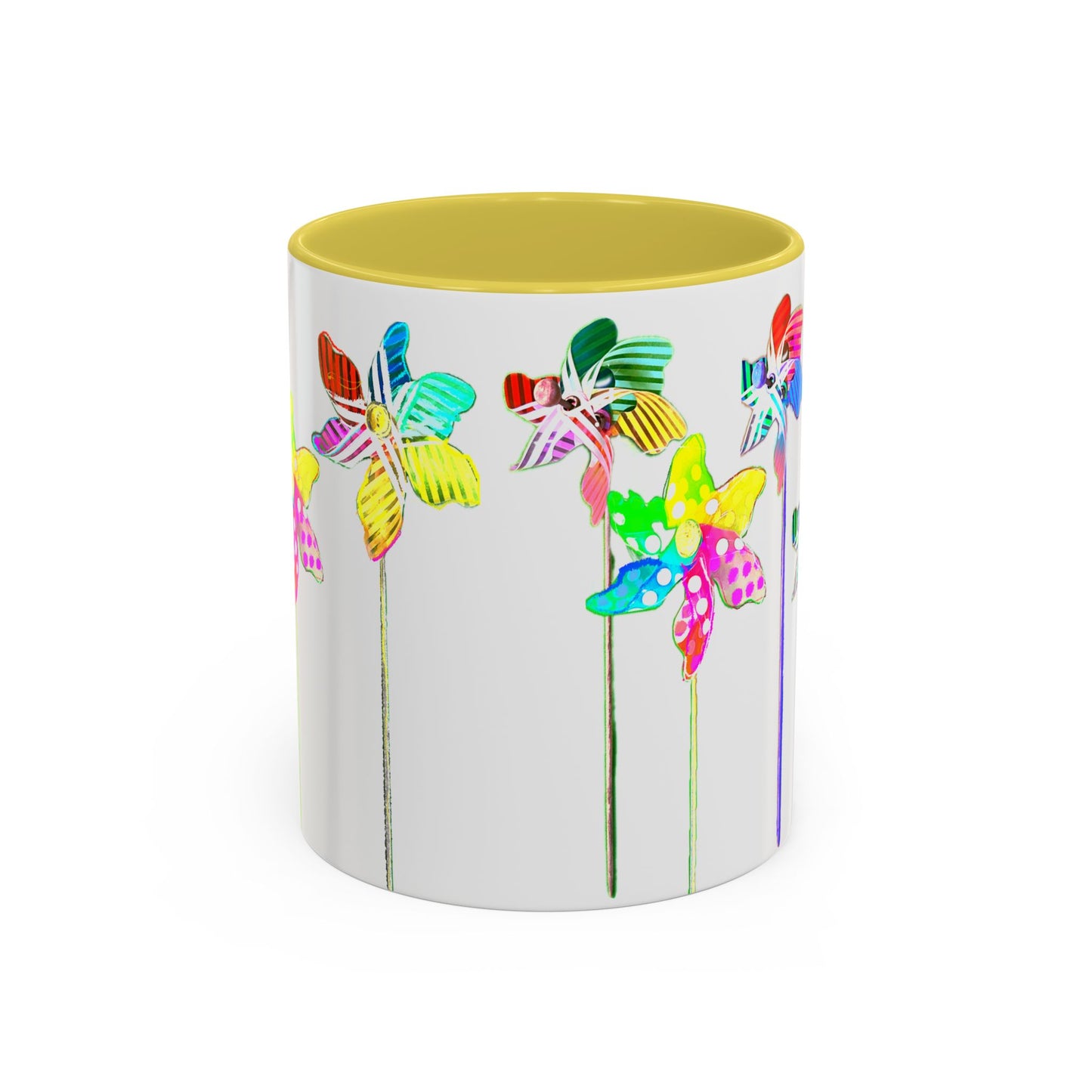 Pinwheels Mug Yellow