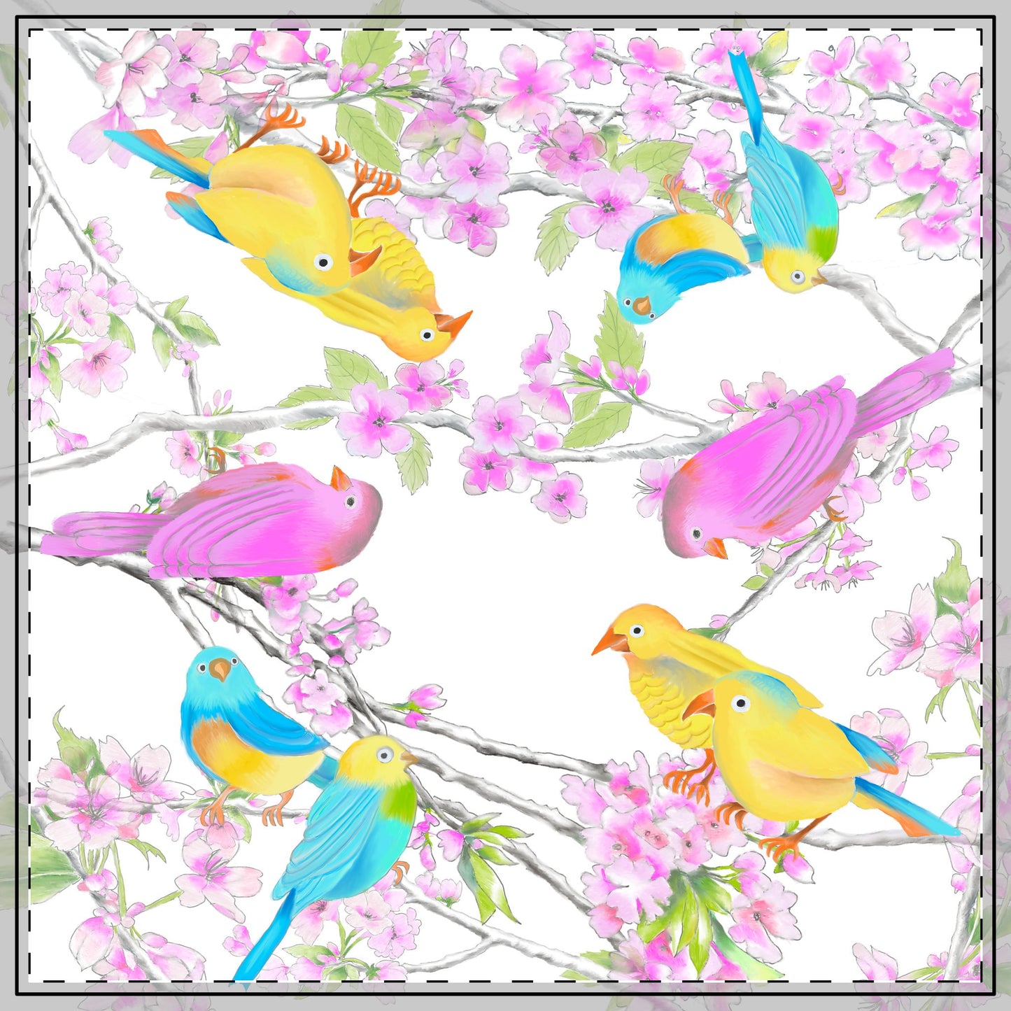 Cherry Chirp Tablecloth