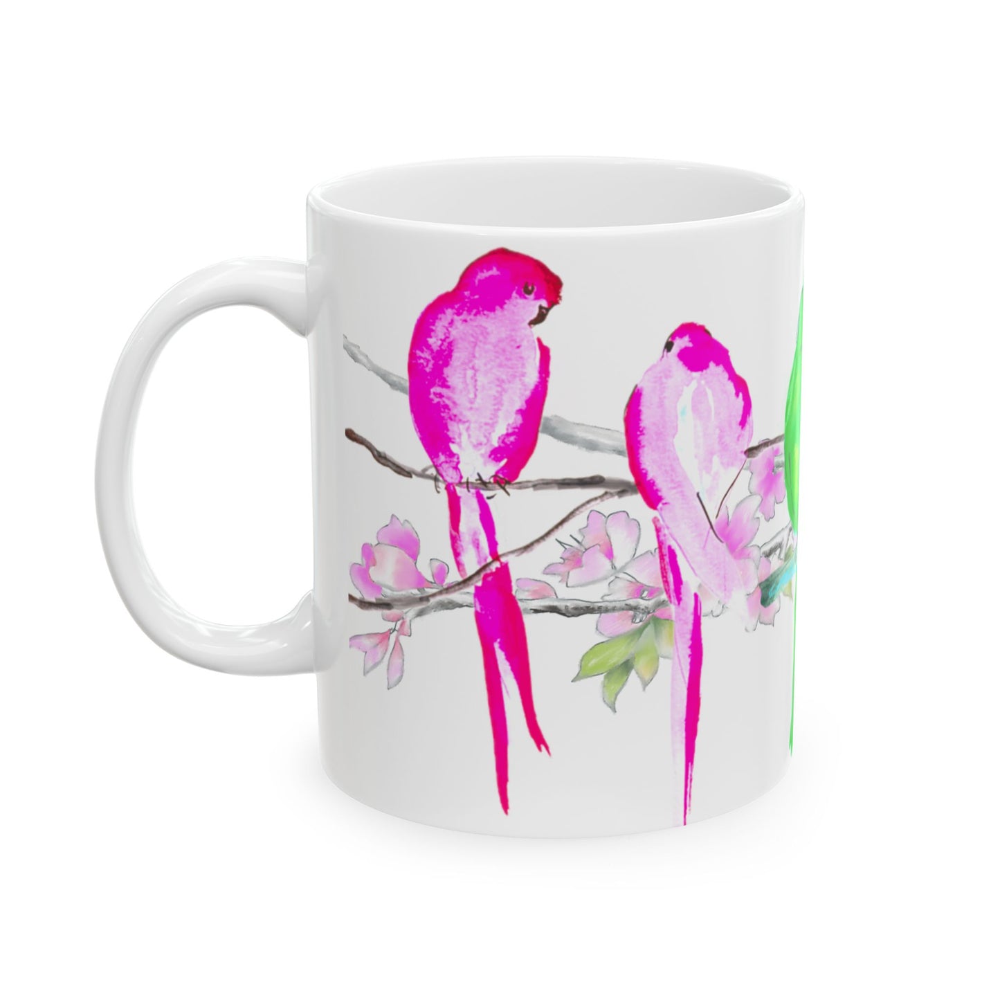 Blossoms & Birds Ceramic Mugs
