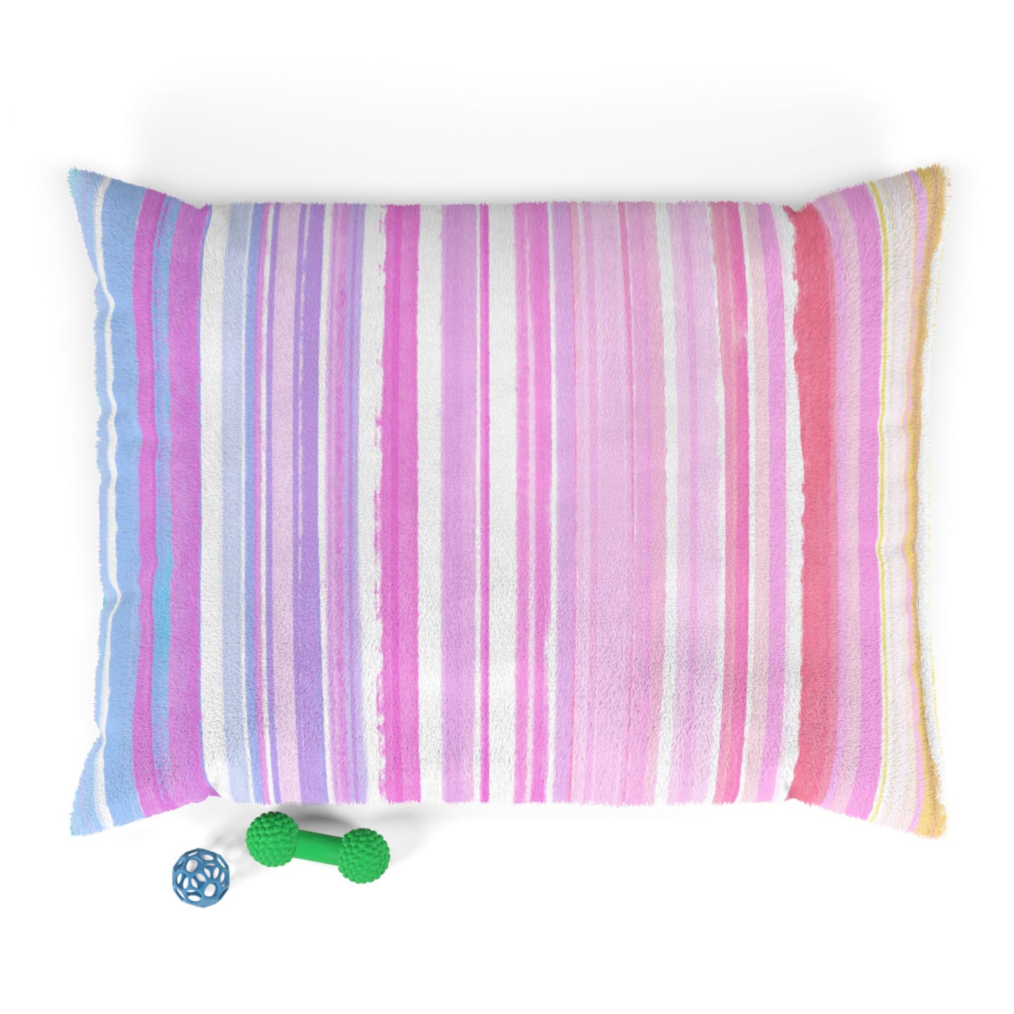 Watercolor Stripes Pet Bed