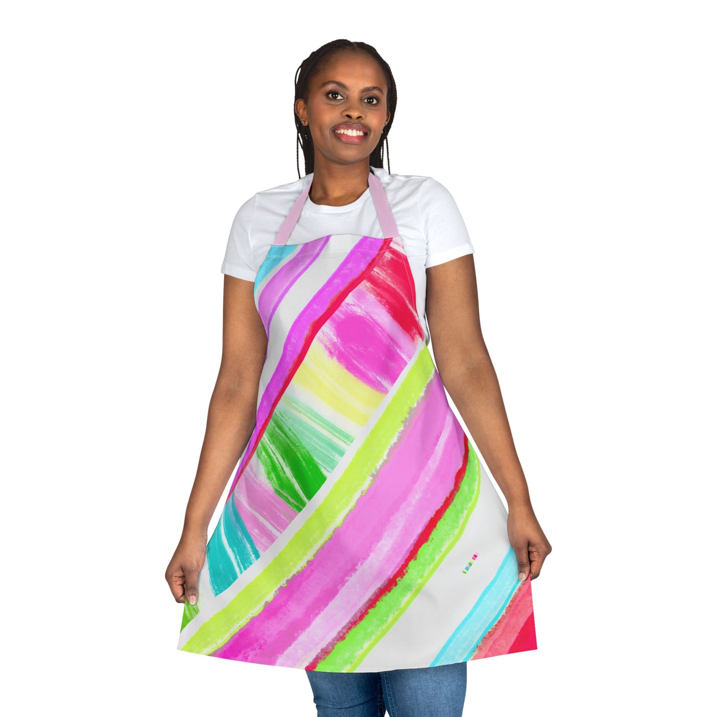 Aprons Watercolor Diagonal Stripes