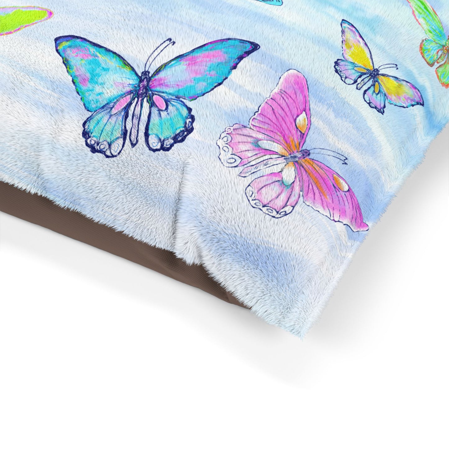 Dogi Butterfly Flutter Pet Bed Colorful Butterflies Blue Sky