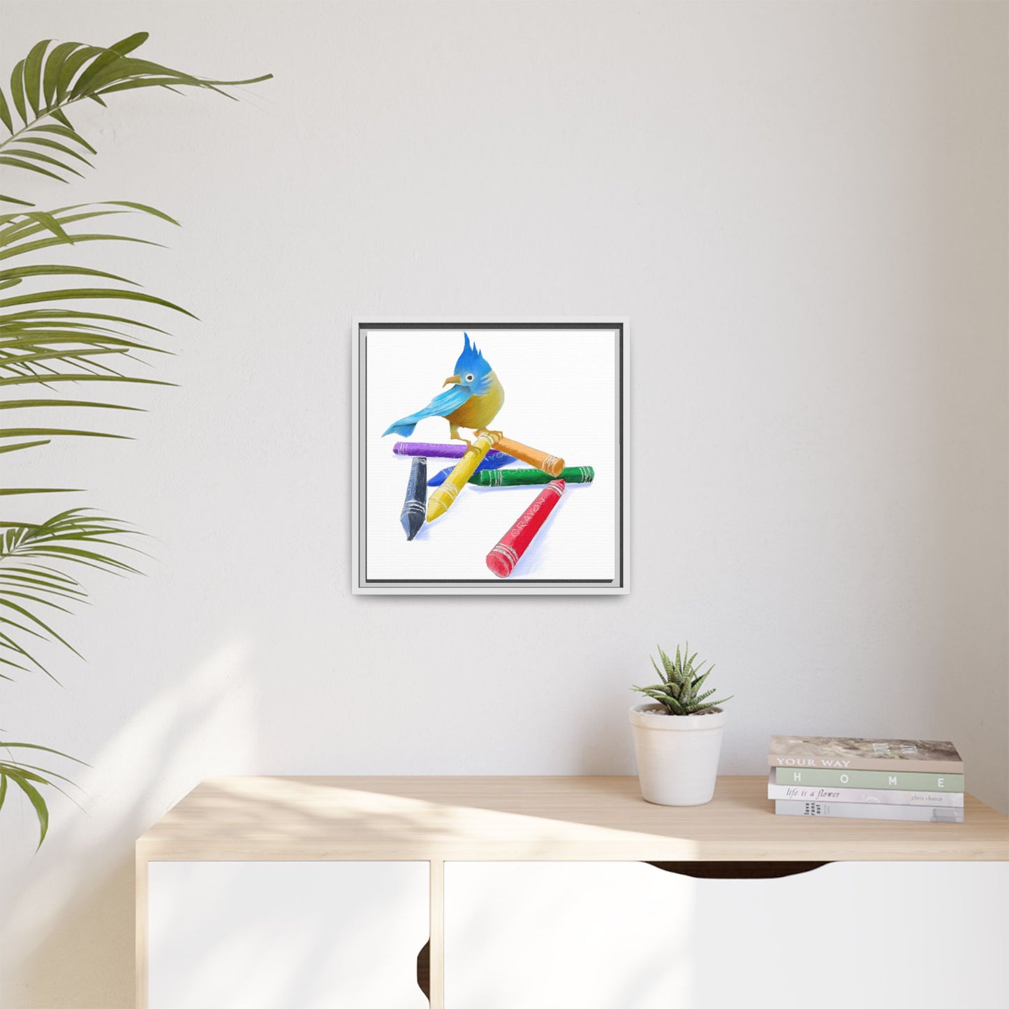 Jolly Birds Matte Canvas Framed