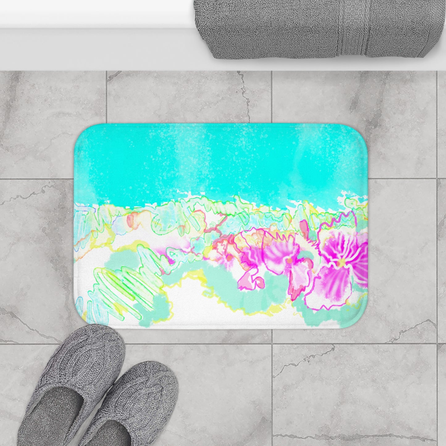 Bath Mats Color Bloom