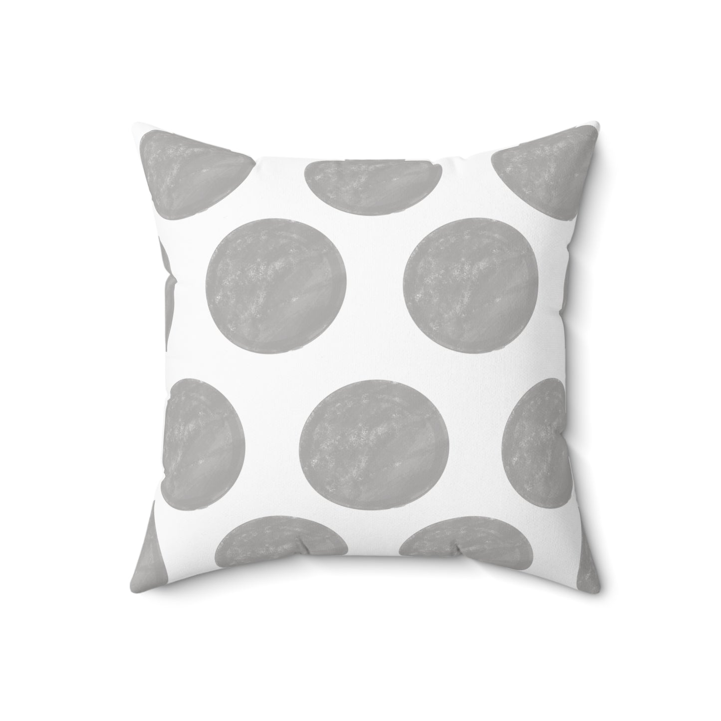 Polka Dot Palette Polyester Square Pillow gray