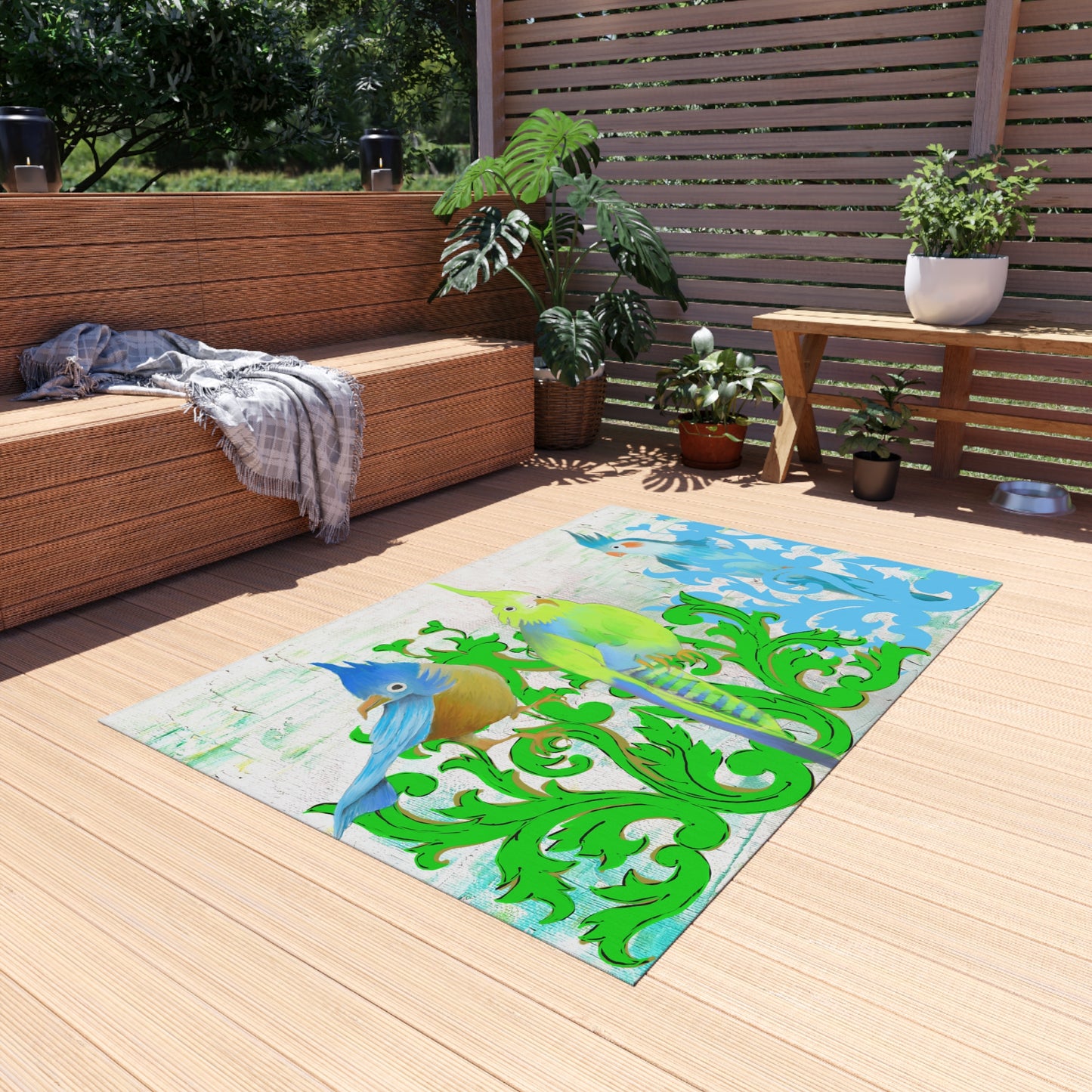 Indoor/Outdoor Rug Jolly Birds