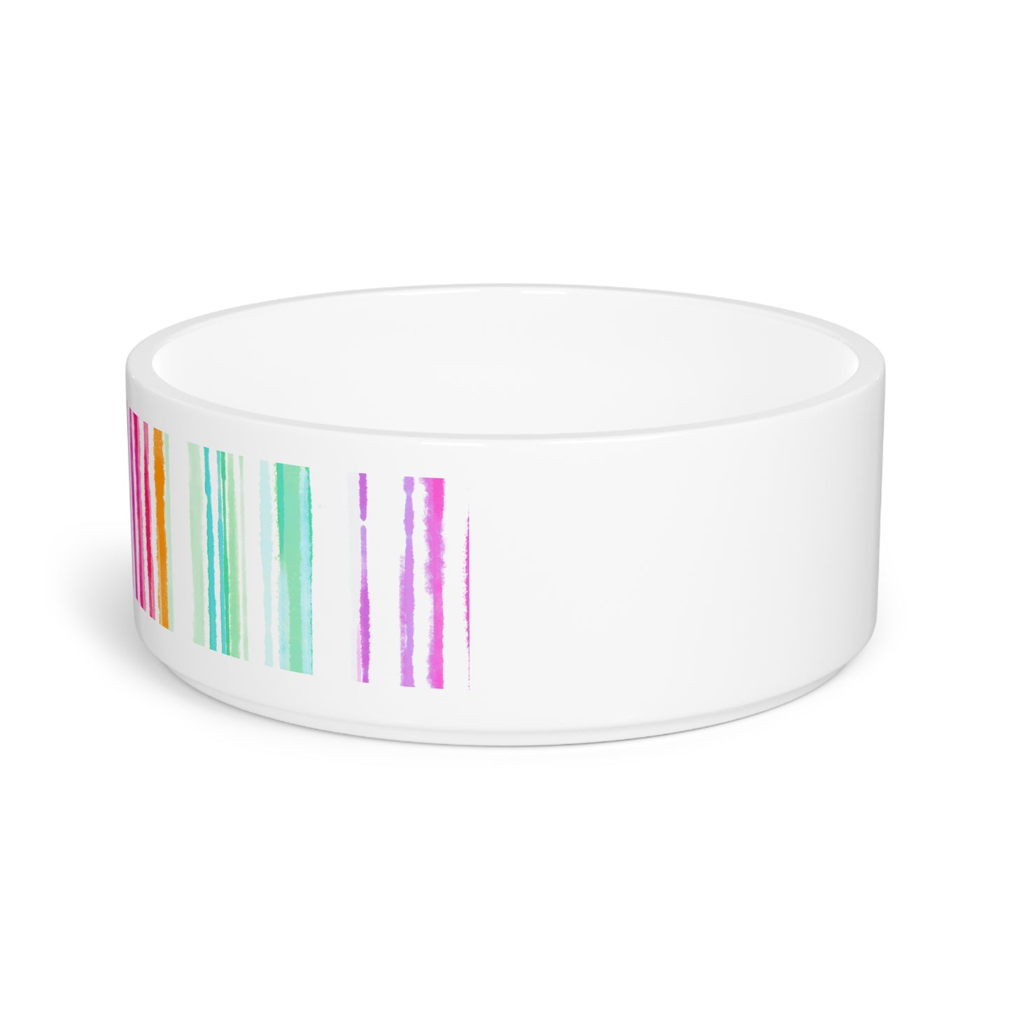 Pet Bowls Watercolor Stripes