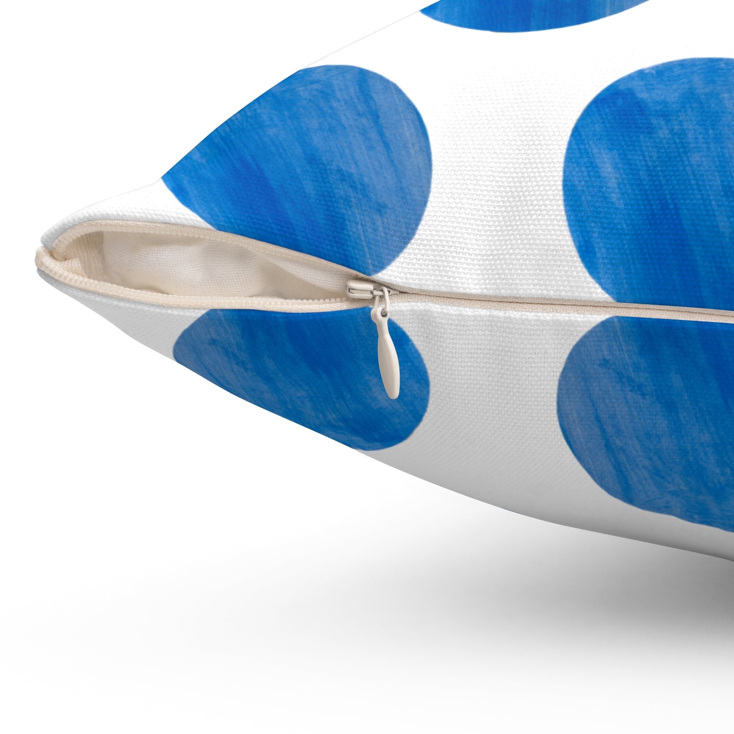 Polka Dot Joy Polyester Square Pillow “Sola Gratia…”