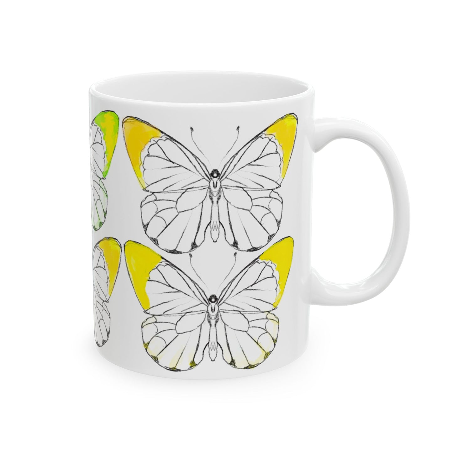 Chroma Ceramic Mug, (11oz, 15oz) Yellow