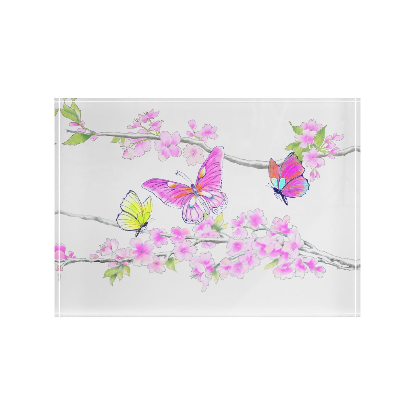 Blossom Whirl Acrylic Art Block