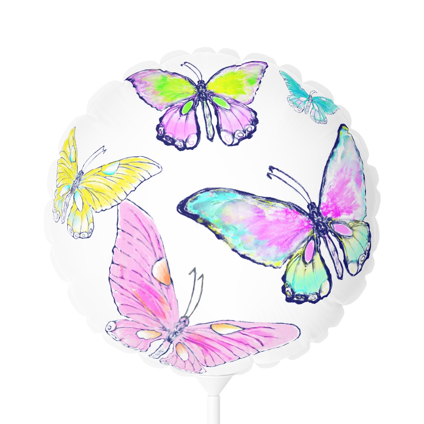Celebrations Balloon Round 11" Butterfly Celebation