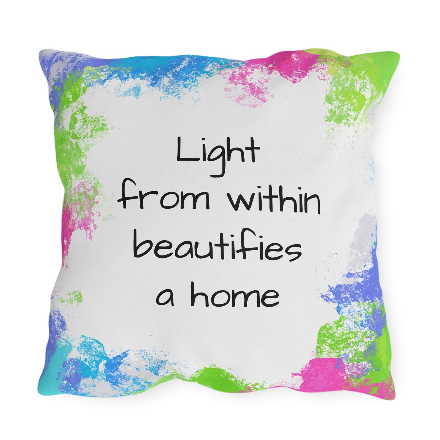 Swing Outdoor Pillow Light from within beautifies a home