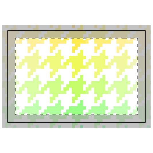 Houndstooth Fun  in Yellow and Green Poly Quilted Placemat