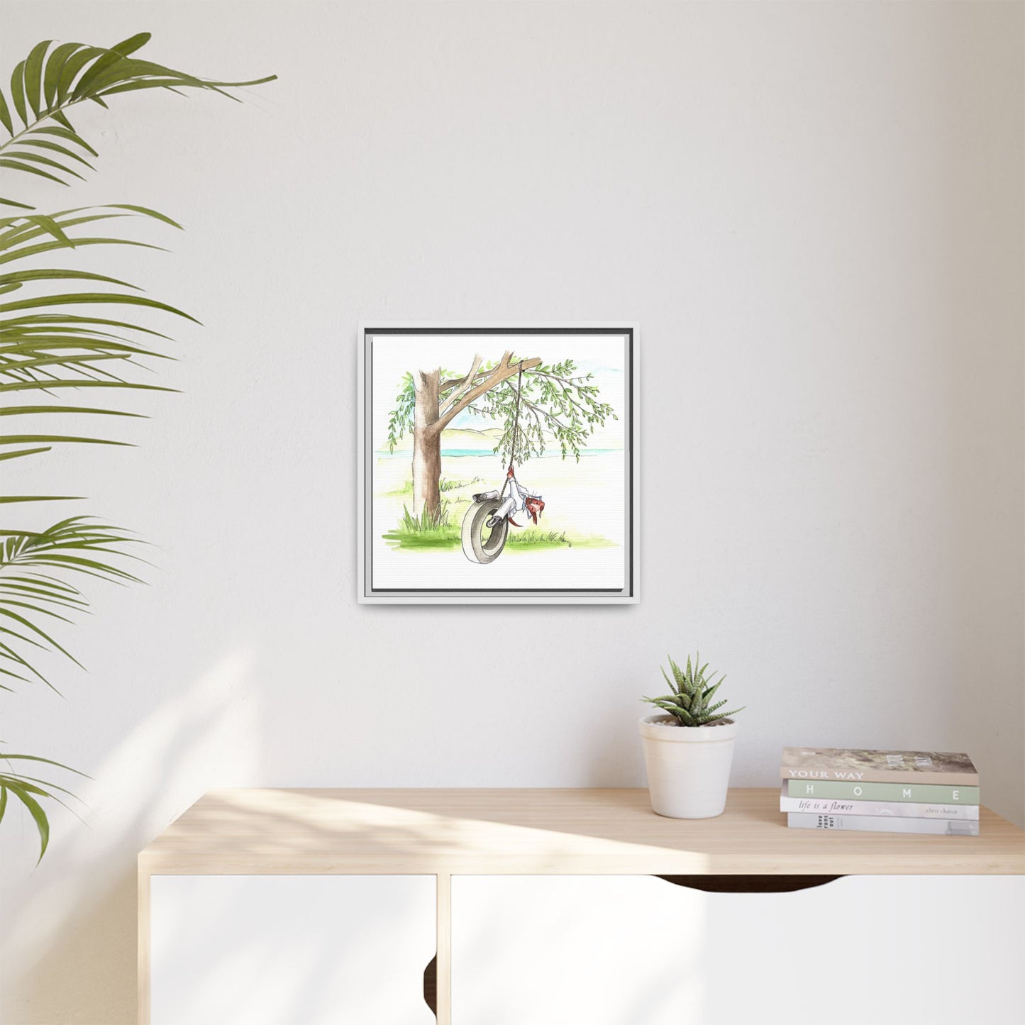 Dogi Fun Matte Canvas Framed