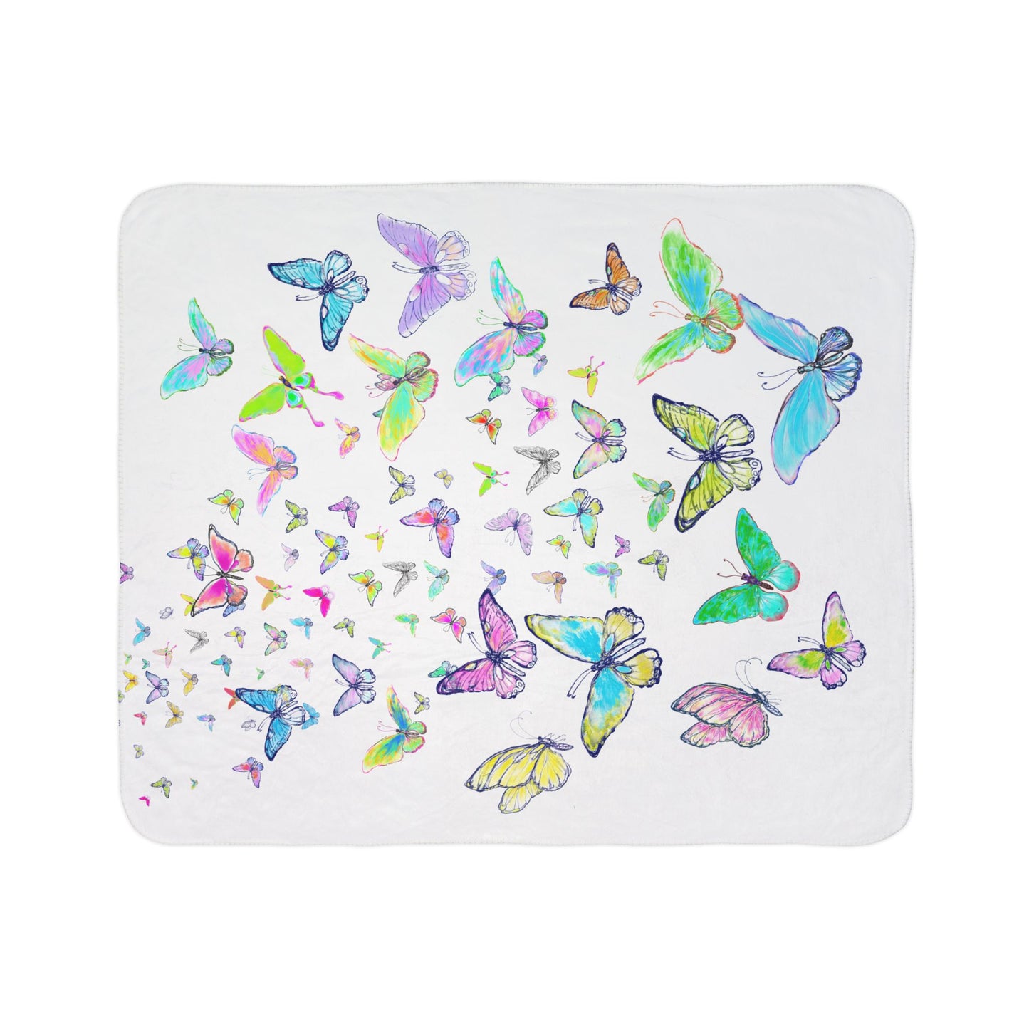 Blossom Glide Fleece Sherpa Blanket
