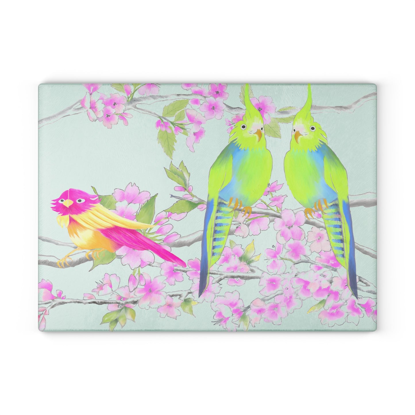 Glass Cutting Boards Cherry Chirp