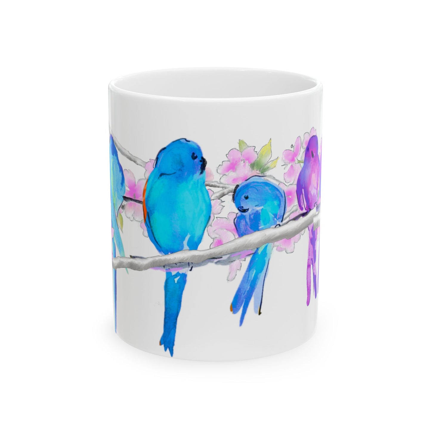 Blossoms & Birds Ceramic Mugs