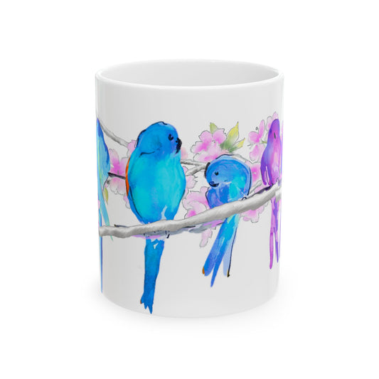 Blossoms & Birds Ceramic Mugs
