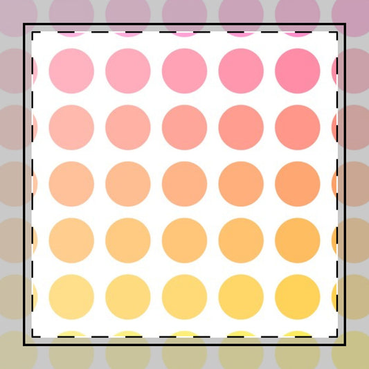 Polka Dot Joy  Poly Twill Napkin, Pink/Orange, Bright White Fabric Background