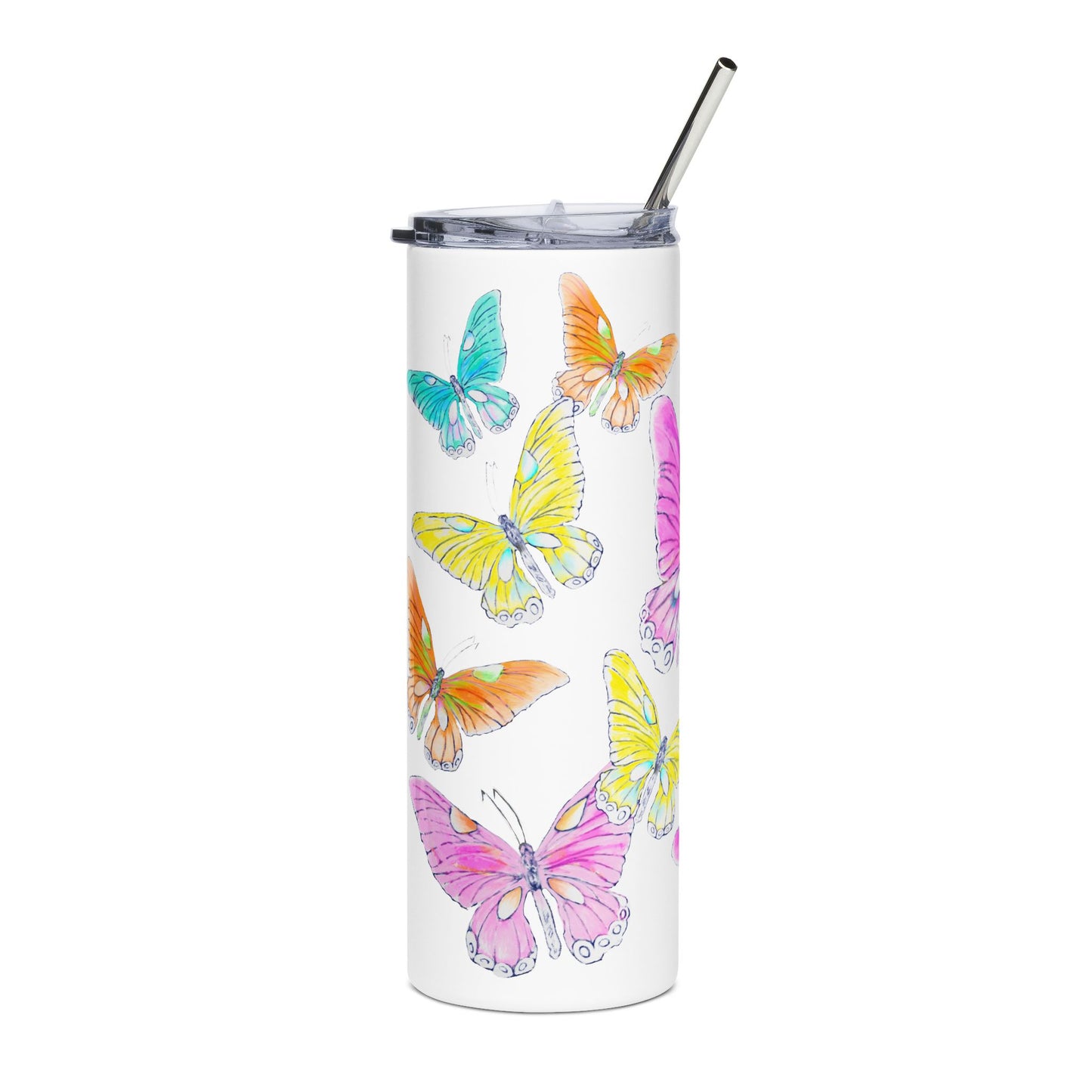 Stainless Steel Tumblers, 20oz Butterfly Ballet