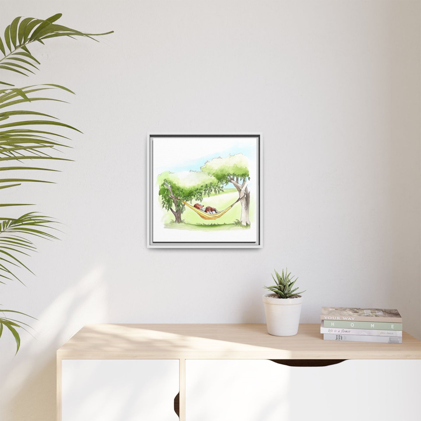Dogi Fun Matte Canvas Framed