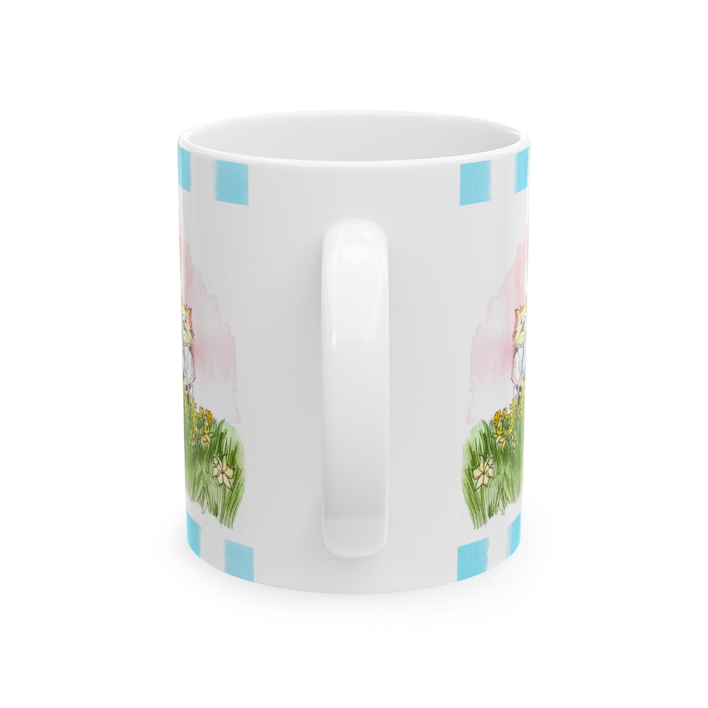 Kitty Fun Mug “He gives rain…”