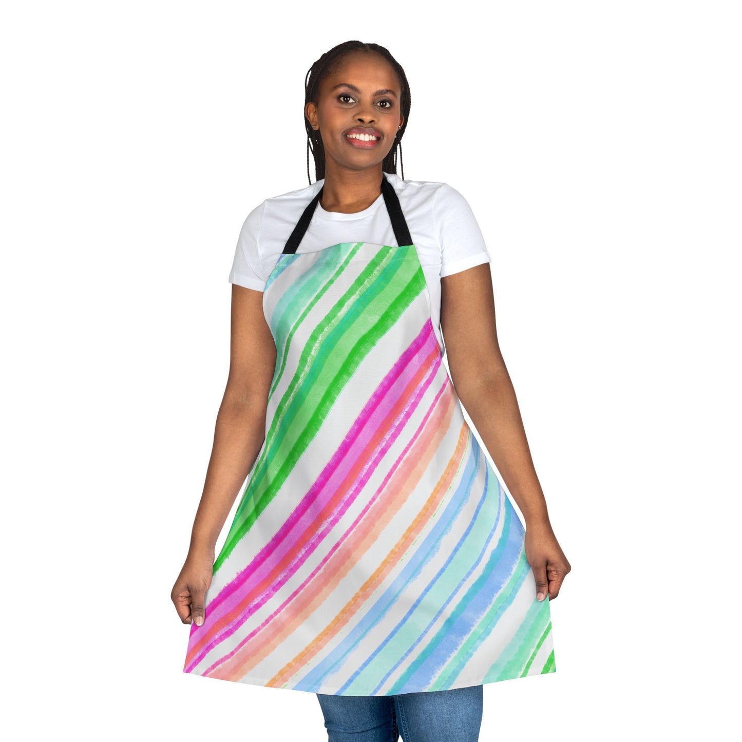 Diagonal Stripes Apron