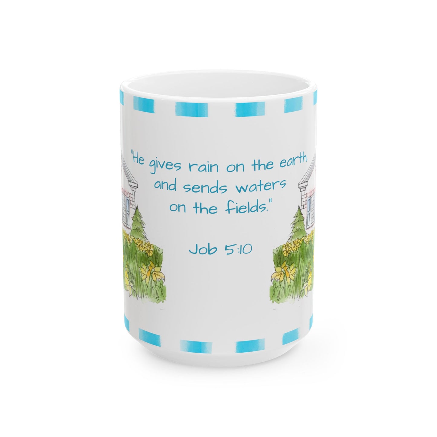 Kitty Fun Mug “He gives rain…”