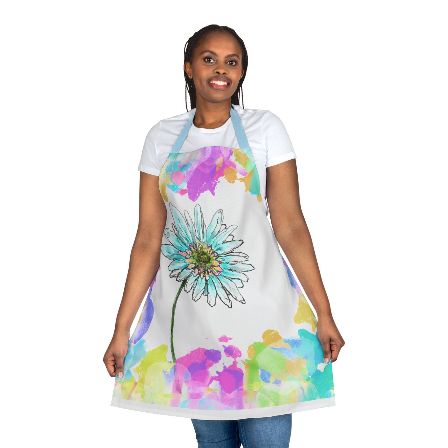Zinnia Color Splash Apron