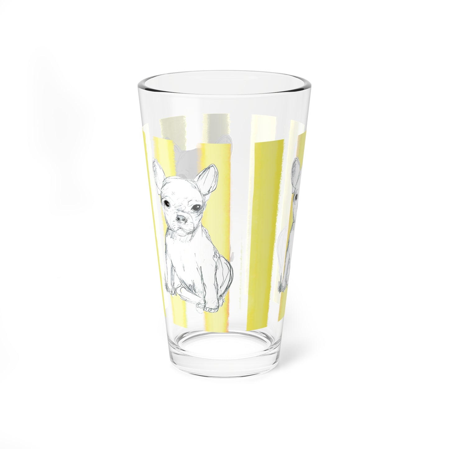 Dogi Fun Pint Glass, 16oz Chihuahuas
