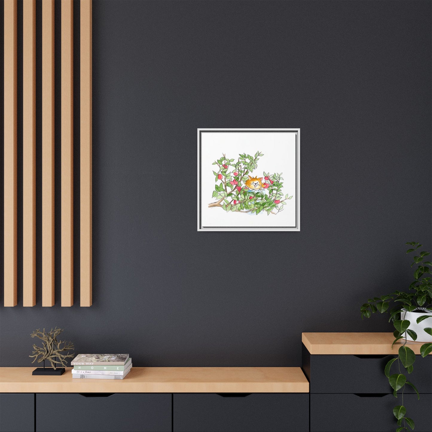 Kitty Fun Matte Canvas Framed