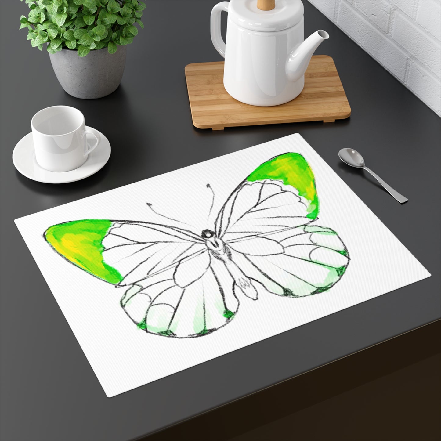 Chroma Green Placemat, 1pc